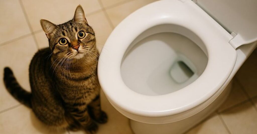 why does my cat follow me into the bathroom