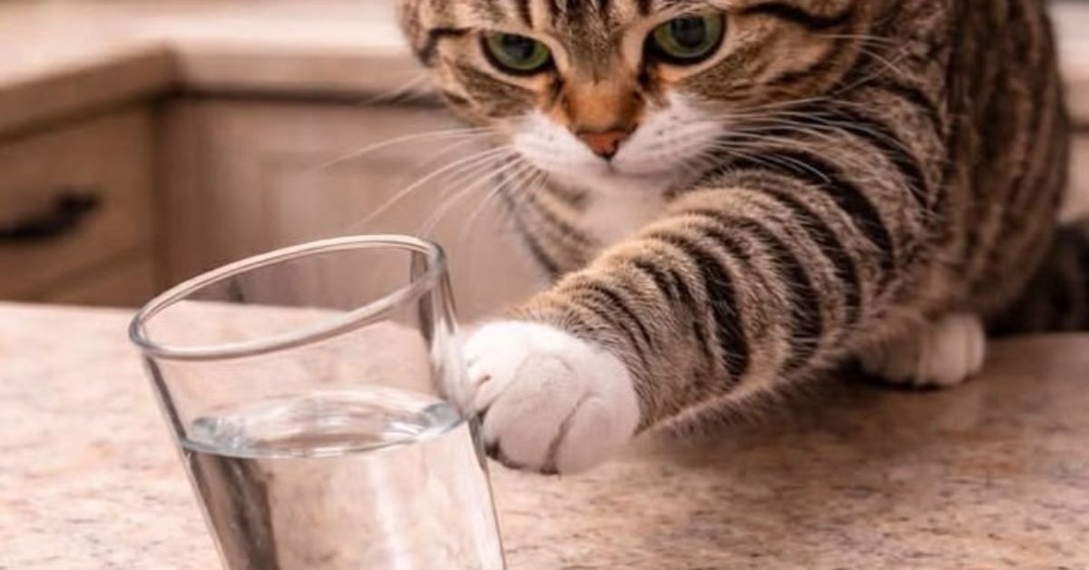 why do cats knock things over