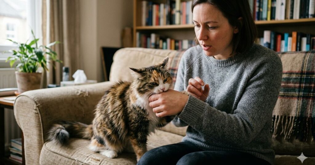 why does my cat bite me