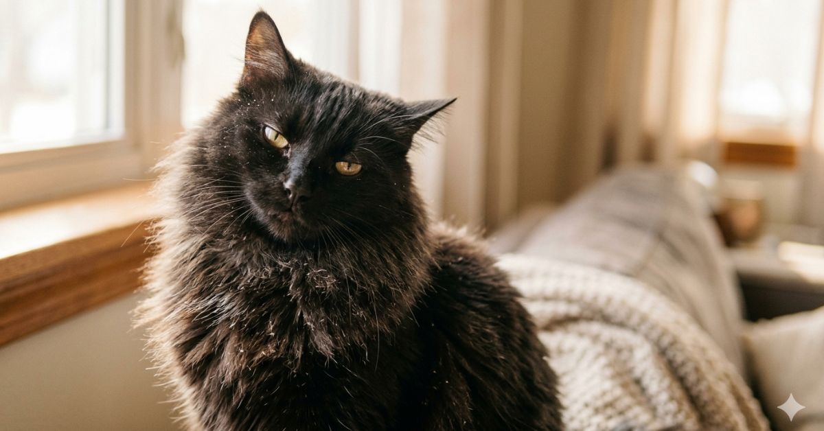 why does my cat have dandruff
