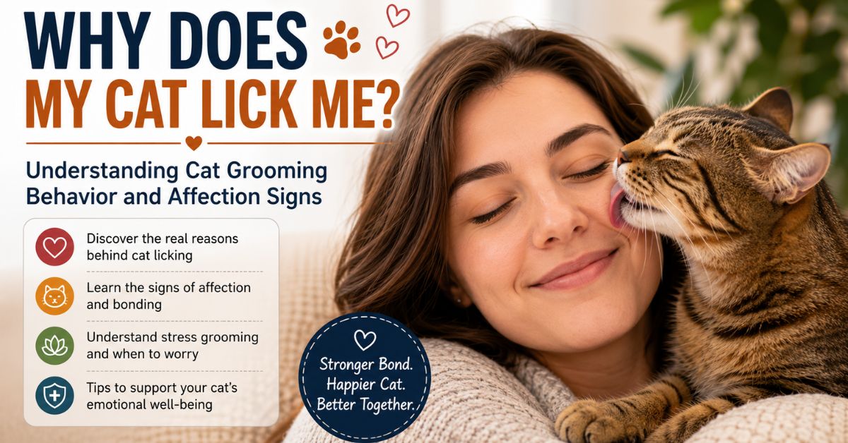why does my cat lick me