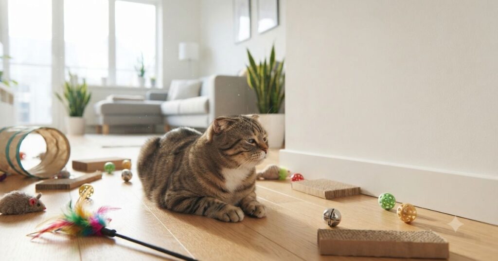 what does it mean when a cat stares at the wall blankly