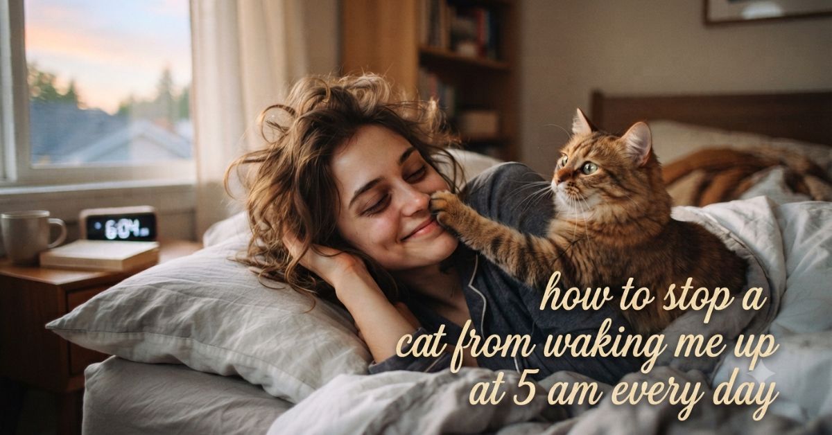 how to stop a cat from waking me up at 5 am every day